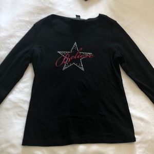 Black shirt from Macy’s